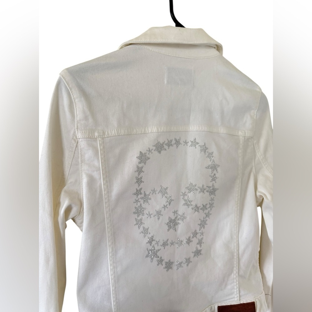 Zadig & Voltaire Kikoy Denim Jacket Skull Stars - Picture 10 of 11